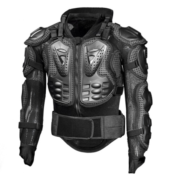 GHOST RACING GR-HJ04 Motorcycle Armor Jacket Racing Riding Sports Protective Gear, Size: XL(Black)