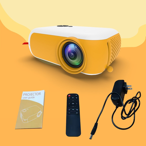 A10 480x360 1800 Lumens Portable Home Theater Mini LED HD Digital Projector(White Yellow)