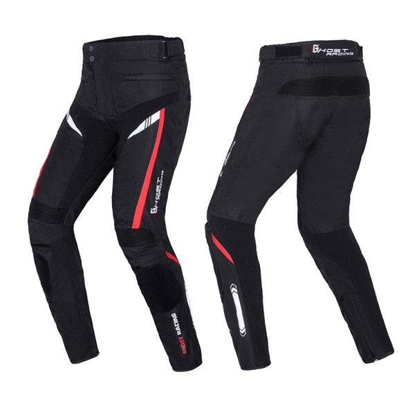 GHOST RACING GR-K06 Motorcycle Riding Trousers Racing Motorcycle Anti-Fall Windproof Keep Warm Pants, Size: XXXL(Black)