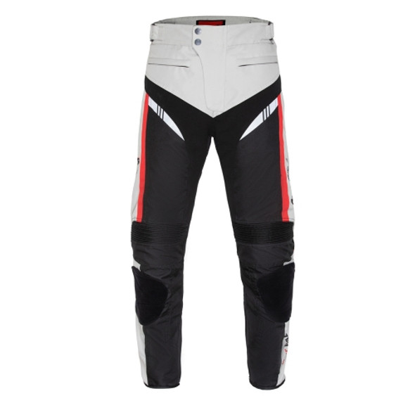 GHOST RACING GR-K06 Motorcycle Riding Trousers Racing Motorcycle Anti-Fall Windproof Keep Warm Pants, Size: L(Grey)