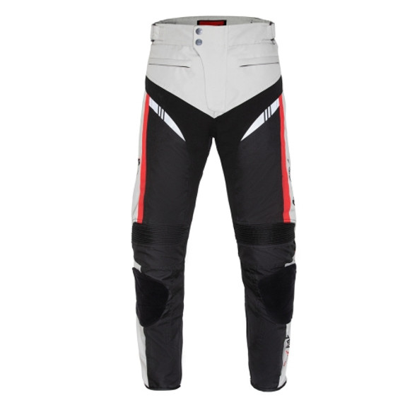 GHOST RACING GR-K06 Motorcycle Riding Trousers Racing Motorcycle Anti-Fall Windproof Keep Warm Pants, Size: M(Grey)