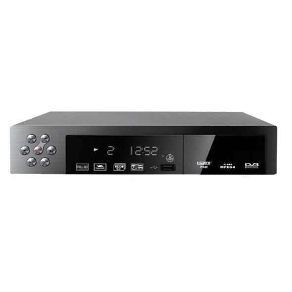 1080P HD DVB-T Set Top Box with Remote Controller, Support Recording Function and USB 2.0 Interface, MPEG-2 / MPEG-4 / H.264 Compression Format, Support SD Card