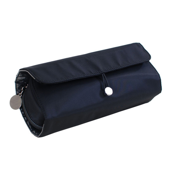 Cosmetic Bag Cosmetic Brush Storage Bag Multifunctional Folding Beauty Makeup Kit(Black)
