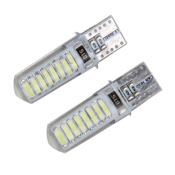 2PCS T10 3W 16 SMD-4014 LEDs Car Clearance Lights Lamp, DC 12V(White Light)