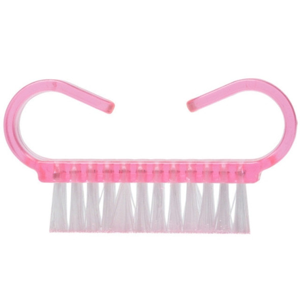 10 PCS Cleaning Brush Tools Nail Art Care Manicure Pedicure Remove Dust Small Angle Clean Brushes(Pink)