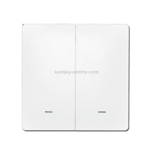 2 Buttons Intelligent Switch Smart Wall Switch (White)