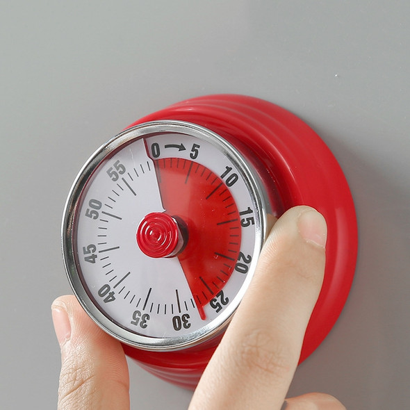 Kitchen Timer Convenient Home Timer Magnetic Alarm Clock(Red)