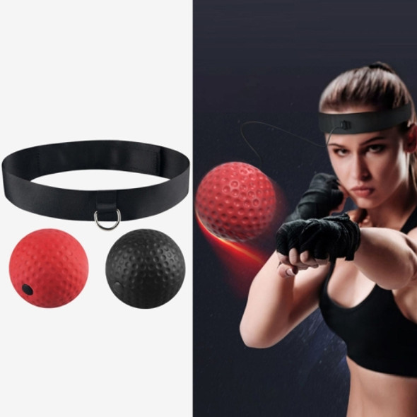 Head-Mounted Boxing Speed Reaction Ball Home Fighting Vent Ball, Specification: 20g Black Ball + 85g Red Ball