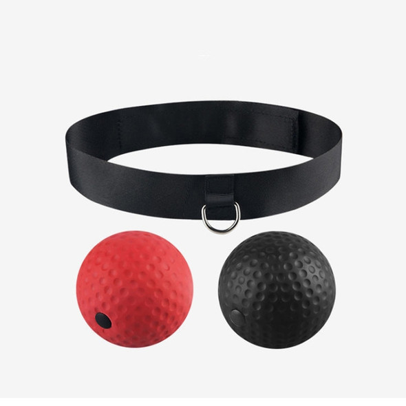 Head-Mounted Boxing Speed Reaction Ball Home Fighting Vent Ball, Specification: 20g Black Ball + 85g Red Ball