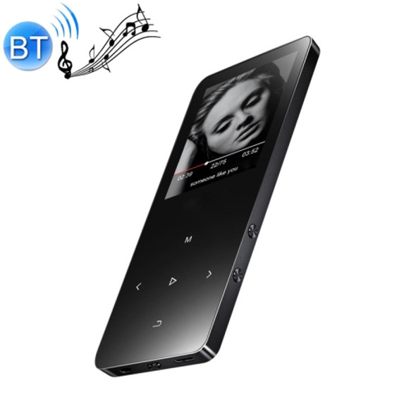 1.8 inch Touch Screen Metal Bluetooth MP3 MP4 Hifi Sound Music Player 8GB(Black)