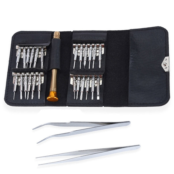 27 in 1 Magnetic Suction Portable Wallet Type Screw Driver Set Mobile Phone Tablet Maintenance Tool