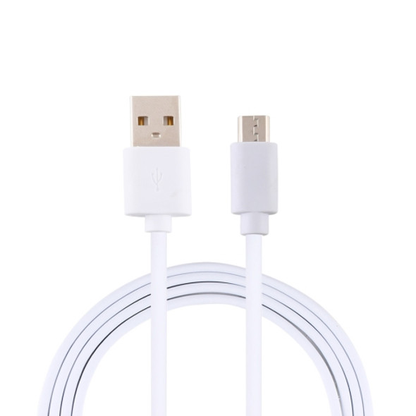 2A USB Male to USB-C / Type-C Male Interface Injection Plastic Charge Cable, Length: 1.5m(White)