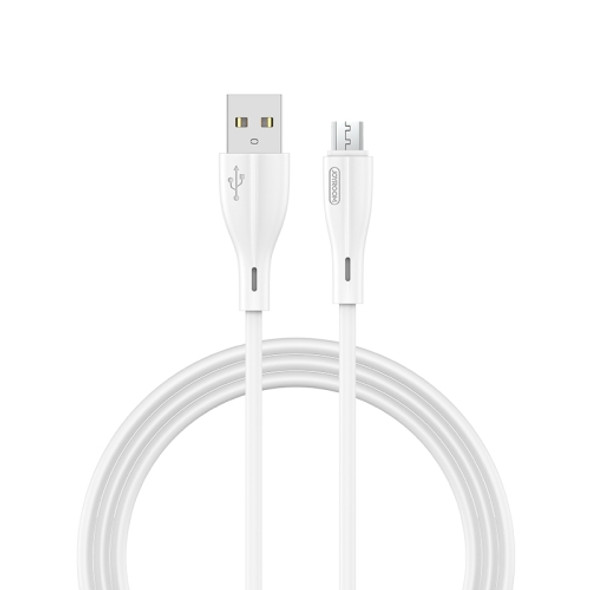 JOYROOM S-M405 2.4A Micro USB to USB Charging Cable PVC Data Cable, Length: 1m(White)