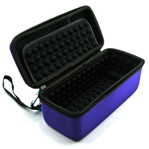 Portable Nylon Silica Gel Speaker Protective Box Storage Bag for BOSE SoundLink Mini(Purple)