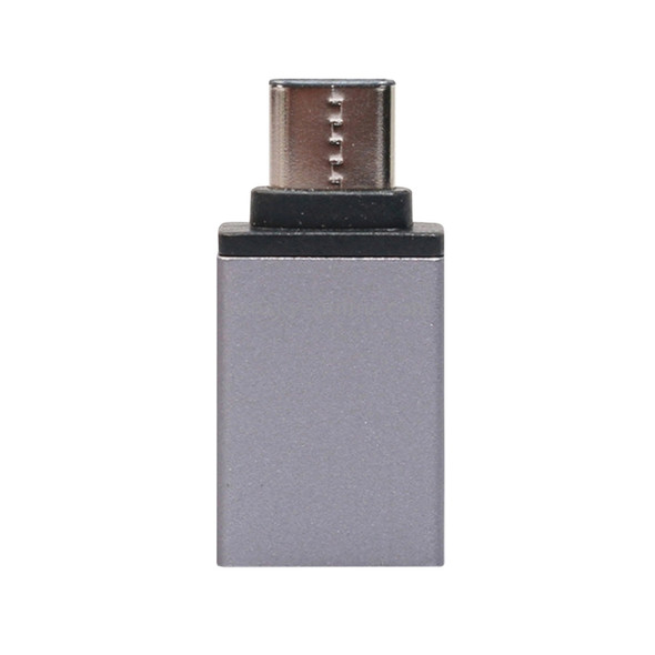 Aluminum Alloy USB-C / Type-C 3.1 Male to USB 3.0 Female Data / Charger Adapter, For Galaxy S8 & S8 + / LG G6 / Huawei P10 & P10 Plus / Xiaomi Mi 6 & Max 2 and other Smartphones(Grey)