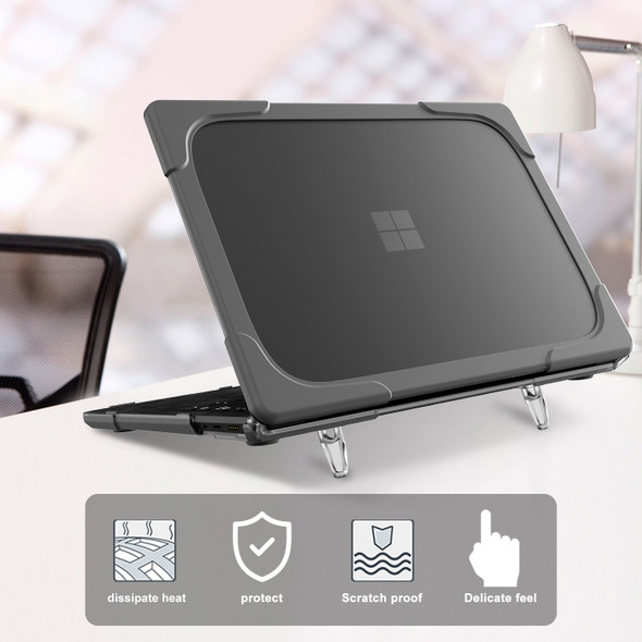 For Microsoft Surface Laptop 3 / 4 13.5 inch 1769 / 1867 / 1958 Cloth TPU + PC Two-color Anti-fall Laptop Protective Case(Grey)