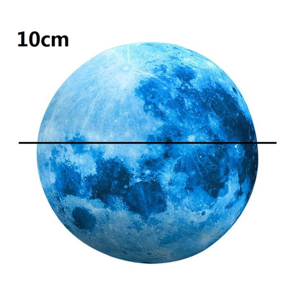 3 PCS AFG33003 Home Decoration Luminous Stars Moon PVC Stickers, Specification:Blue Moon 10cm