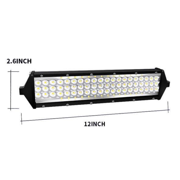 12 inch 5 Row 88 LEDs 26400 Lumen 6000K Car Truck Off-road Vehicle LED Light Bar Work Lights Headlight