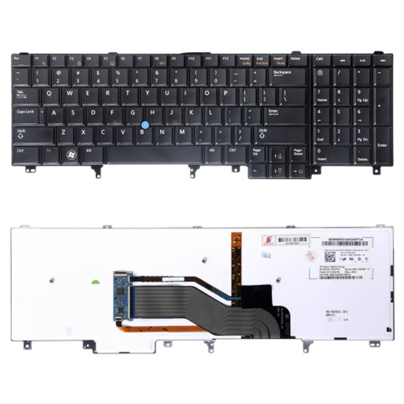 US Version Keyboard with Keyboard Backlight for Dell Latitude E6520 E6530 E6540
