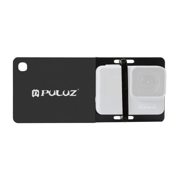 PULUZ Mobile Gimbal Switch Mount Plate for GoPro HERO10 Black / HERO9 Black / HERO8 Black /7 /6 /5 /5 Session /4 Session /4 /3+ /3 /2 /1, DJI Osmo Action, Xiaoyi and Other Action Cameras(Black)