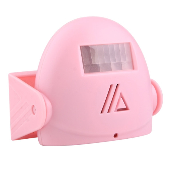 5301 Wireless Infrared Motion Sensor Welcome Alarm Intelligent Greeting Warning Doorbell, IR Distance: 10m(Pink)