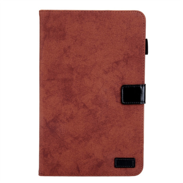 For Galaxy Tab A 10.1 (2016) / T580 Business Style Horizontal Flip Leather Case, with Holder & Card Slot & Photo Frame & Sleep / Wake-up Function(Brown)