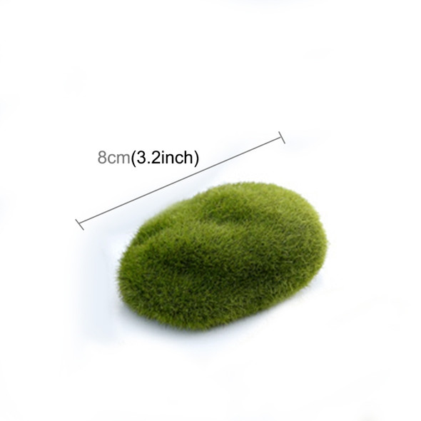 Simulation of False Moss Simulation of Bryophyte Stone Moss Flocking False Lawn Micro Landscape Decoration Accessories, Diameter: 8cm