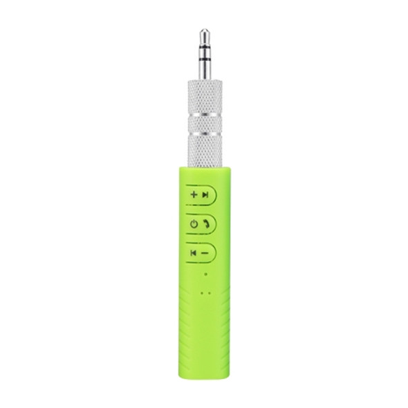 3.5mm Lavalier Bluetooth Audio Receiver with Metal Adapter(Green)