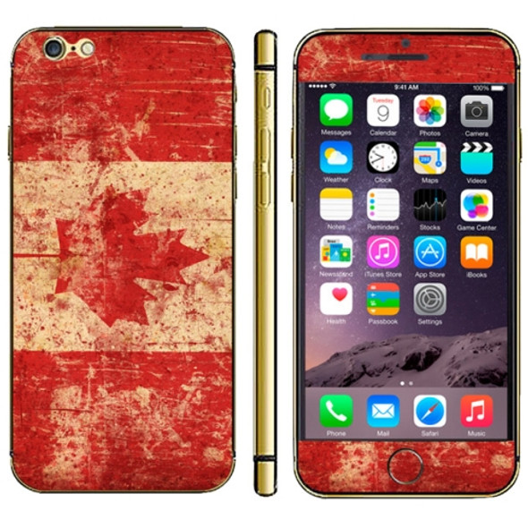 Canadian Flag Pattern Mobile Phone Decal Stickers for iPhone 6 & 6S