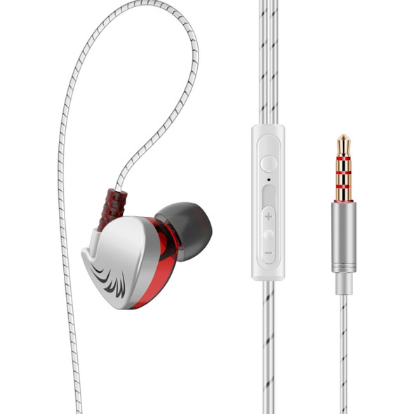 QKZ CK7 Fashion Sports Bass Music Headphones (Silver)