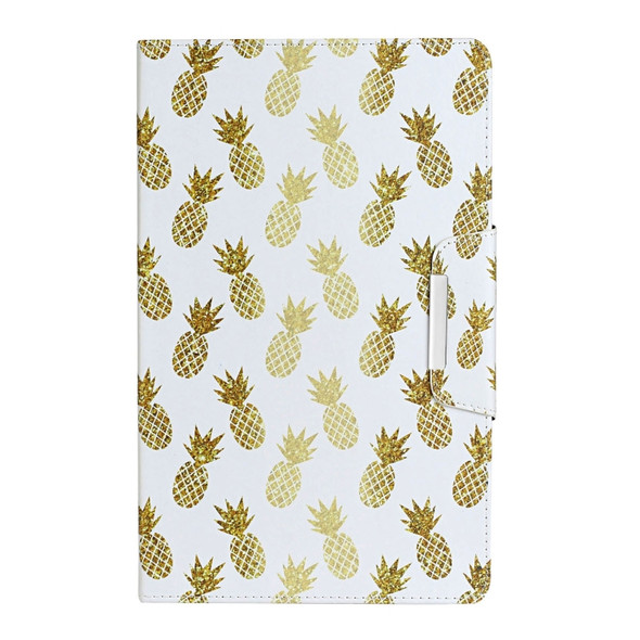 For Samsung Galaxy Tab A 9.7 / T550 Painted Pattern Horizontal Flip Leather Case with Holder(Pineapple)