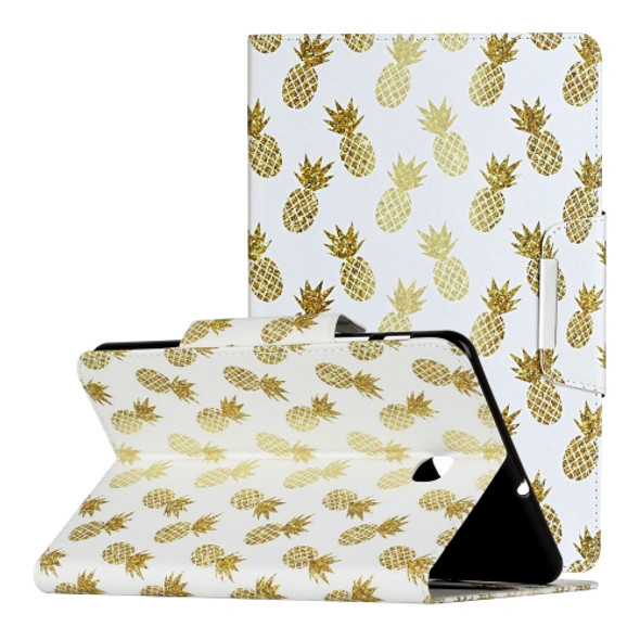 For Samsung Galaxy Tab A 9.7 / T550 Painted Pattern Horizontal Flip Leather Case with Holder(Pineapple)