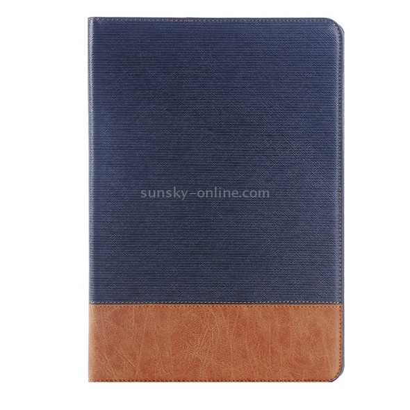 Cross Texture Leather Case with Holder & Card slots & Wallet for Galaxy Tab A 9.7 4G LTE / T555(Dark Blue)