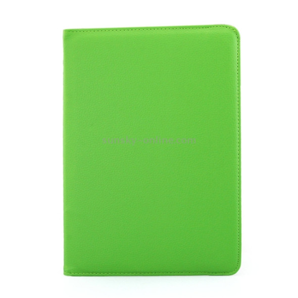 Litchi Texture 360 Degree Rotating Leather Protective Case with Holder for Galaxy Tab A 9.7 / P550 / T550(Green)