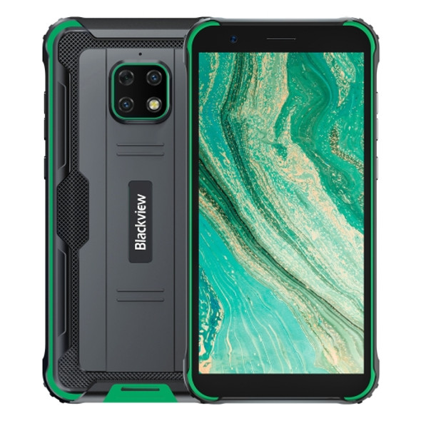 [HK Warehouse] Blackview BV4900S Rugged Phone, 2GB+32GB, IP68 Waterproof Dustproof Shockproof, 5580mAh Battery, 5.7 inch Android 11 GO SC9863A Octa Core up to 1.6GHz, Network: 4G, OTG, Dual SIM (Green)