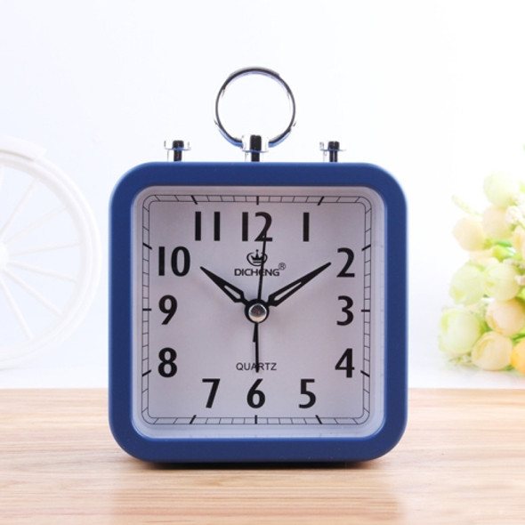 2 PCS Candy Color Office Home Student Square Alarm Clock(Blue)