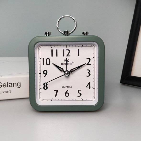 2 PCS Candy Color Office Home Student Square Alarm Clock(Green)