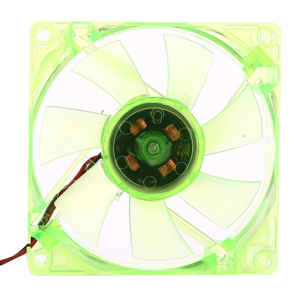8025 4 Pin DC 12V 0.18A Computer Case Cooler Cooling Fan with LED Light, , Random Color Delivery , Size: 80x80x25mm
