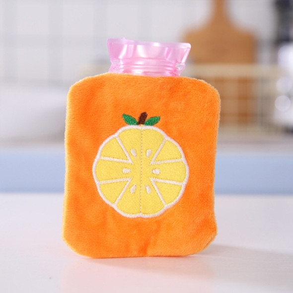 Warm Safe Reliable Rubber Washable Household Hot Water Bottle(Orange)