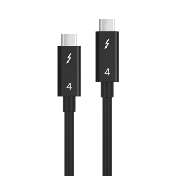USB-C / Type-C Male to USB-C / Type-C Male Multi-function Transmission Cable for Thunderbolt 4, Cable Length:1.2m(Black)
