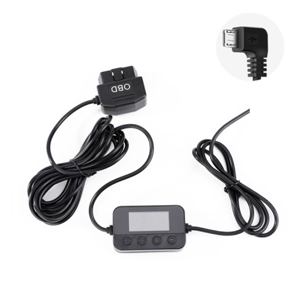 HS-01 Car Charger Line 24V To 5V Driving Recorder Buck Line Digital Shortage Video ACC Power Cord, Style: Micro Left Elbow