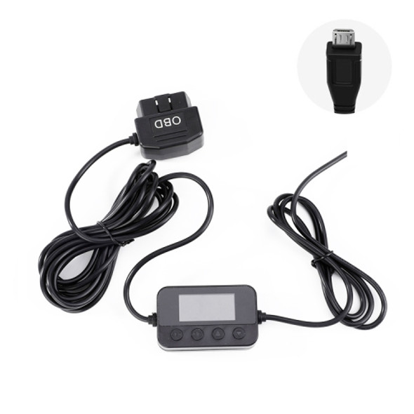 HS-01 Car Charger Line 24V To 5V Driving Recorder Buck Line Digital Shortage Video ACC Power Cord, Style: Micro Straight
