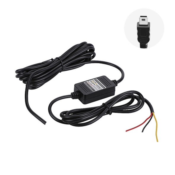 H516 Recording Step-down Line Shrinkage Video Car Charger Line Parking Monitoring Three-Core Power Cord, Model: Without Fuse(Mini Straight)