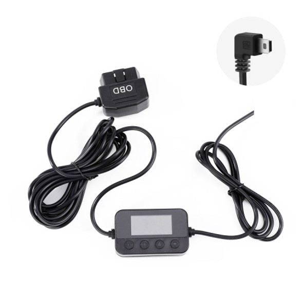 HS-01 Car Charger Line 24V To 5V Driving Recorder Buck Line Digital Shortage Video ACC Power Cord, Style: Mini Right Elbow