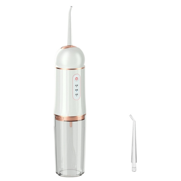 A9 Household Electric Portable Tooth Cleaner Oral Care Dental Floss Tooth Cleane 1 Nozzle(White Gold)
