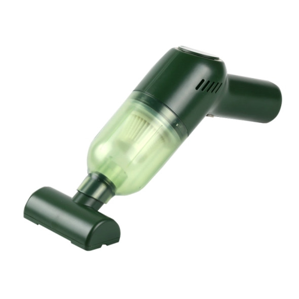 Car Wireless Vacuum Cleaner Household Mini Portable Handheld USB Car Dust Collector(Olive Green)