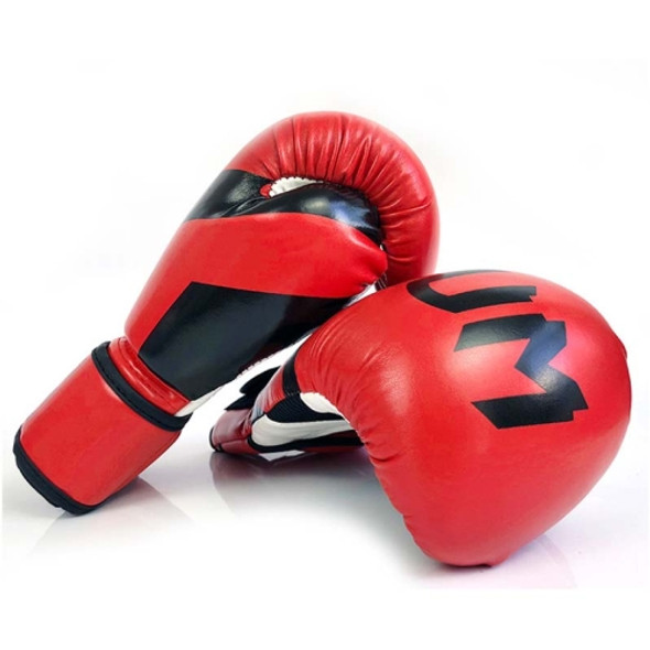 NW-036 Boxing Gloves Adult Professional Training Gloves Fighting Gloves Muay Thai Fighting Gloves, Size: 10oz(Red)