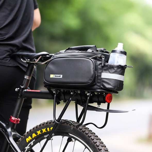 Rhinowalk Riding Equipment Bicycle Rear Bag, Colour: RK6200B Matt Black