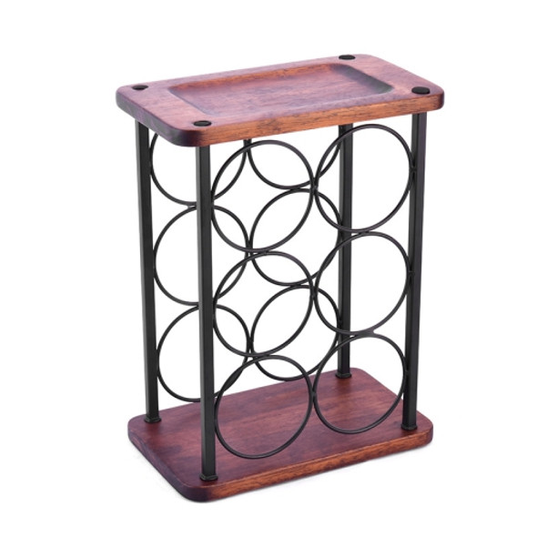 Red Wine Rack Home Restaurant Wine Cabinet Decoration Ornaments, Style: Without Hanging Cup(Retro Copper)