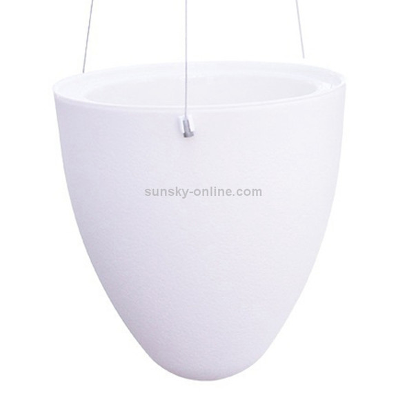 Wire Hanging Plastic Flowerpot With Automatic Water Absorption And Frosted Surface(D09 Caliber 19cm )